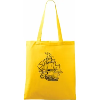 Plachetnice velká - Taška bavlněná - 42 x 38 cm ( Žlutá )