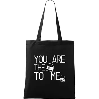 CSS to me HTML - Taška bavlněná - 42 x 38 cm ( Černá )
