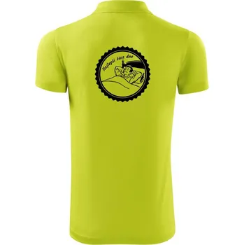 Pánská košile Nejlepší část dne - Polokošile Victory sportovní (dresovina) - M ( Limetková )