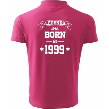 Pánská košile Legends are born in 1999 - Polokošile pánská Pique Polo 203 - S ( Purpurová )