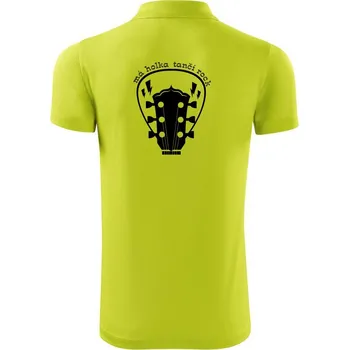 Pánská košile Má holka tančí rock - Polokošile Victory sportovní (dresovina) - S ( Limetková )