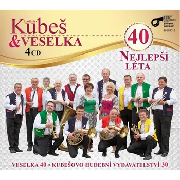 Česká hudba 40 Nejlepší léta - Ladislav Kubeš & Veselka [4CD]