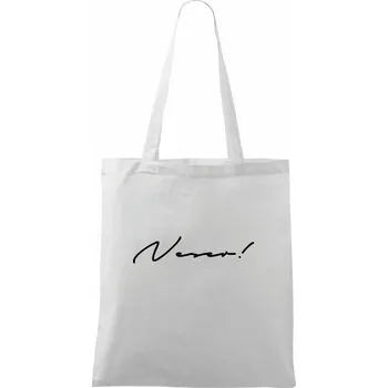 Řekni to - Neser - Taška bavlněná - 42 x 38 cm ( Bílá )