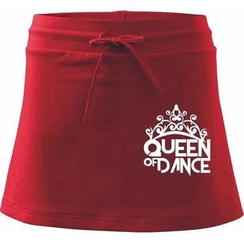 Dámská sukně Queen of Dance - Sportovní sukně - two in one - XS ( Červená )