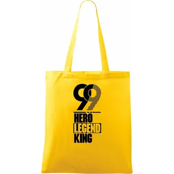 Hero, Legend, King x Queen 1999 - Taška bavlněná - 42 x 38 cm ( Žlutá )