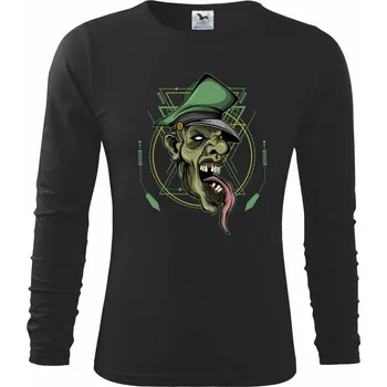 Chlapecké tričko Army devil - Triko dětské Long Sleeve - 122 cm/6 let ( Černá )