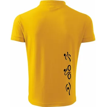 Pánská košile Triathlon na výšku - Polokošile pánská Pique Polo 203 - 4XL ( Žlutá )