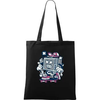 Nákupní taška TVskejťák - Taška bavlněná - 42 x 38 cm ( Černá )