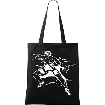 Climbing man - Taška bavlněná - 42 x 38 cm ( Černá )