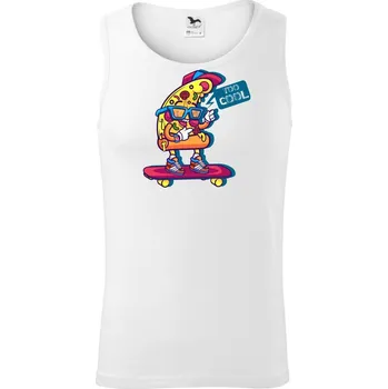 Pánské termoprádlo Pizza slice with skateboard - Tílko pánské Core - 2XL ( Bílá )