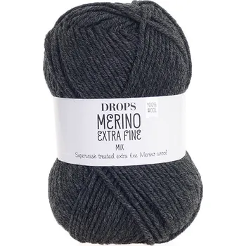 Příze Příze DROPS Merino Extra Fine mix 03 - antracit