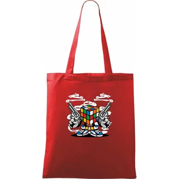 Rubikátor zabil - Taška bavlněná - 42 x 38 cm ( Červená )