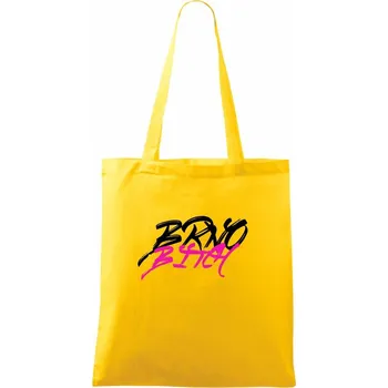 Nákupní taška Brno Bitch - Taška bavlněná - 42 x 38 cm ( Žlutá )