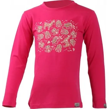 Pánské tričko Dětské merino triko Lasting ASA růžové vel.120