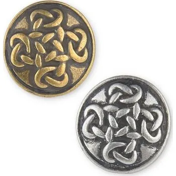 Knoflík imago Knoflík Keltský kříž, barva staromosaz