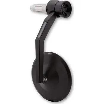 Zrcátko pro motocykl Zrcátko na konec řidítek Highsider "Montana RIM" s LED blinkrem, černé matné