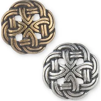 Knoflík imago Knoflík Keltský uzel, barva staromosaz