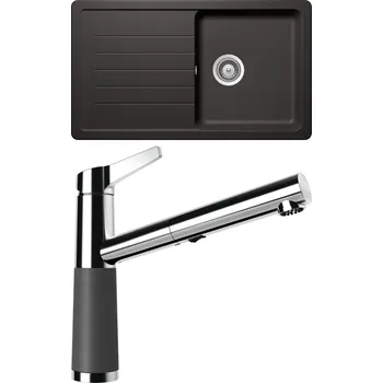 Granitový dřez Set Schock S2-5 (dřez Toledo D-100 Stone + baterie SC-510.120 Stone)