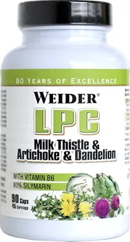 Weider LPC Milk Thistle & Artichoke & Dandelion 90 cps.