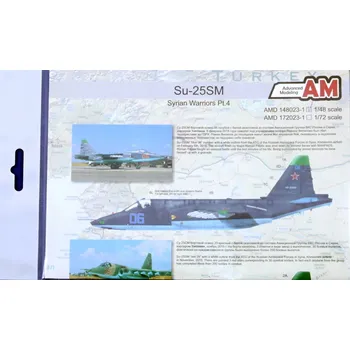 Plastikový model Advanced modeling 1/48 Decals Su-25SM Syrian Warriors Part 4