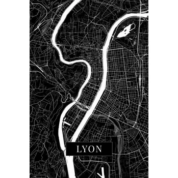 Plakát Plakát, Obraz - Lyon black, POSTERS