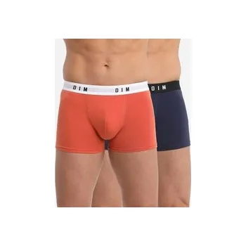 Boxerky Pánské boxerky 2 ks DIM BOXER ORIGINAL 2x - DIM - oranžová XXL