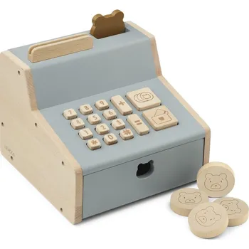 Hra na obchod Liewood Dřevěná pokladna Buck Blue Liewood Buck Cash Register