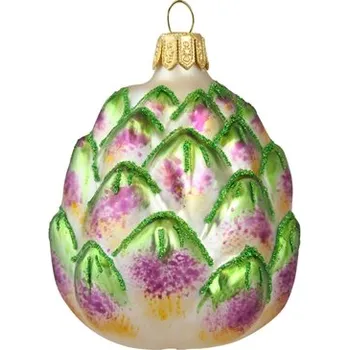 Skleněná ozdoba artyčok