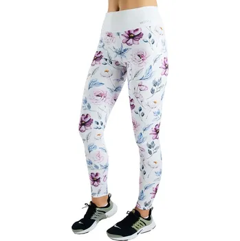 Dámské legíny VFstyle Dámské legíny Flowers bílé Velikost: XS