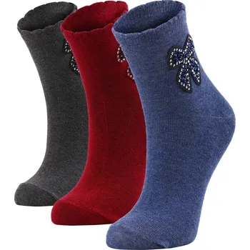 Dámské ponožky Bolero | Dámské ponožky s kamínky Swarovski - Barva Tmavě modrá, Velikost 36-40 BOL 015