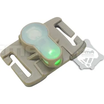 Svítilna FMA FMA taktické poziční světlo na MOLLE vazbu, pískový kryt - Zelená