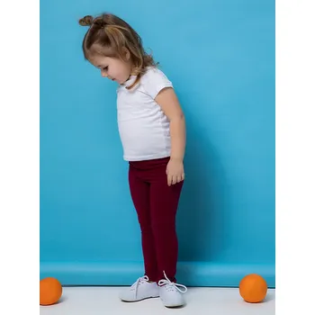 Dívčí legíny Dívčí legíny - WINKIKI WKG 01810, bordo Barva: Bordo, Velikost: 98