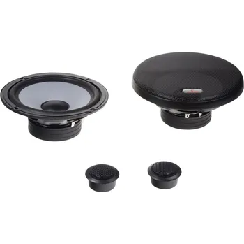 Auto elektroinstalace KUERL komponentní repro 165 mm+výš+výhybka s mřížkou 50/150W (pár)