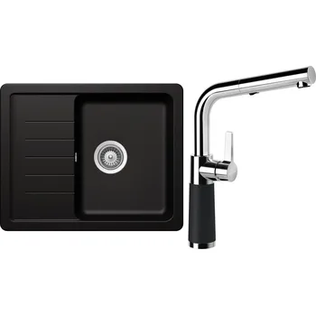 Granitový dřez Set Schock S1-7 (dřez Toledo D-100XS Magma + baterie SC-540.120 Magma)