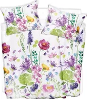 Ložní povlečení Scanquilt Satén Tencel Design Florisa 240 x 200, 2x 70 x 90 cm zipový uzávěr