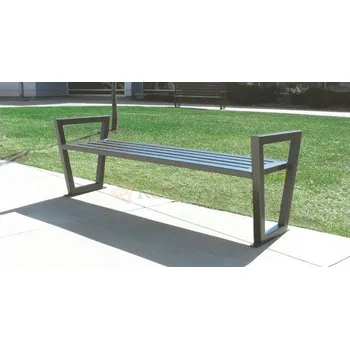 Zahradní lavice HTI Ocelová lavička Nevada KA-O1001 Typ ukotvení: dlouhé (k zabetonování), Barva konstrukce: zelená komaxit (RAL 6005)