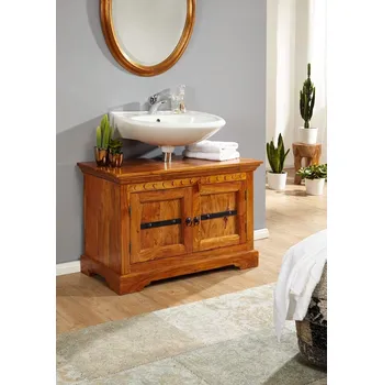 Šatní skříň CAMBRIDGE HONEY Skříň pod umyvadlo masivní akácie