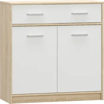 Komoda Tempo Kondela Komoda 2D1S, bílá/dub sonoma, TEYO