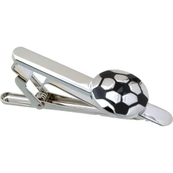 Spona na kravatu Spona do kravaty fotbalový míč, fotbalista Stříbrná