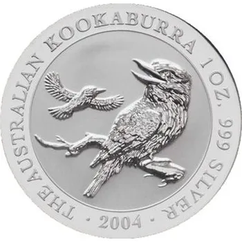 Stříbrná mince 1 Oz Australian Kookaburra (Ledňáček) 2004