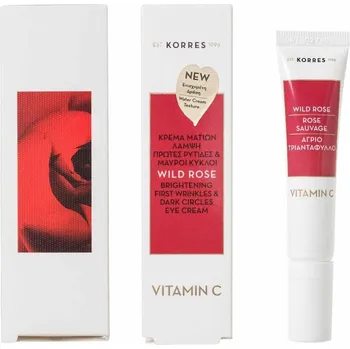 Kosmetika Korres Wild Rose rozjasňující oční krém 15 ml