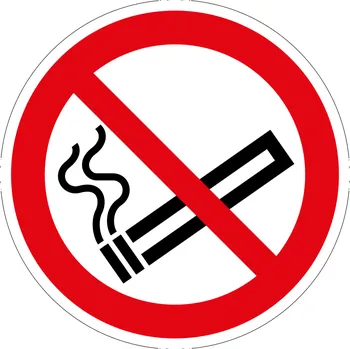 Podlahová značka PVC - ZÁKAZ KOUŘENÍ podlahové samolepky 430 mm