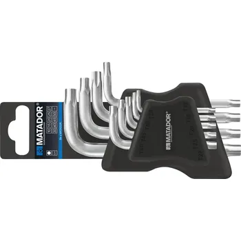 Šroubovák Matador Schraubwerkzeuge vnitřní šestihran (TX) sada klíčů T 10, T 15, T 20, T 25, T 27, T 30, T 40, T 45, T 50 9dílná
