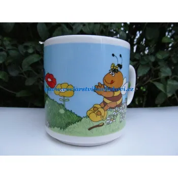 Hrnek keramický - včelka s loukou
