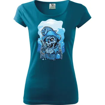Lebka potápěč poklad - Dámské triko Pure - 2XL ( Petrolejová )