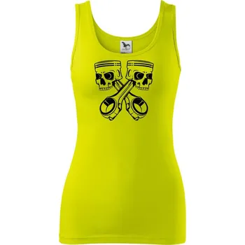Dámské tričko Smrtky písty - Dámské tílko - XS ( Limetková )