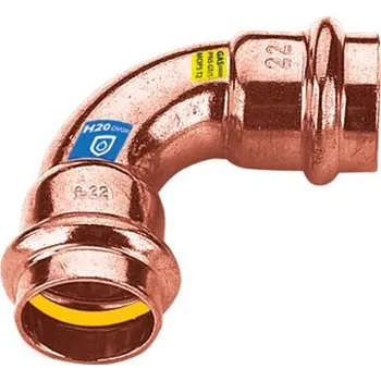Vodovodní potrubí FRABOPRESS - Oblouk 90° FxF 22mm FP.9002.22