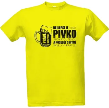Pánská móda Tričko s potiskem Pivko s bohatou pěnou pánské