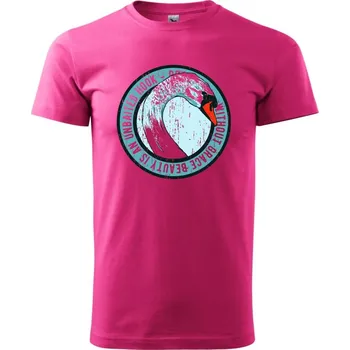 Pánská móda Swan grace - Klasické pánské triko vyšší gramáže - XL ( Purpurová )