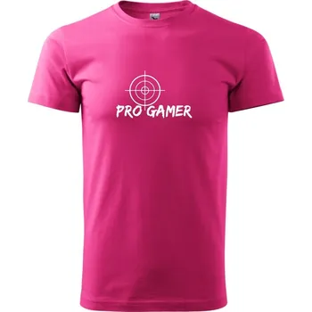 Pánské tričko Pro Gamer - Zaměřovač - Klasické pánské triko vyšší gramáže - XL ( Purpurová )